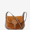 Sierra S suède kalfsleren messenger bag