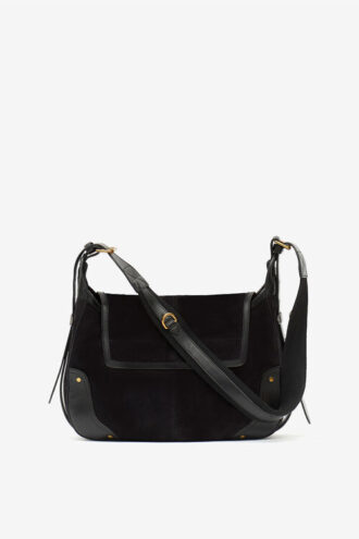 Sierra S suède kalfsleren messenger bag