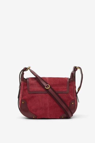 Sierra S suède kalfsleren messenger bag