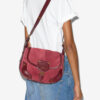 Sierra S suède kalfsleren messenger bag