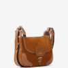 Sierra S suède kalfsleren messenger bag