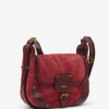 Sierra S suède kalfsleren messenger bag