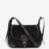 Sierra suède leren messenger bag