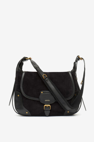 Sierra suède leren messenger bag