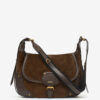 Sierra suède leren messenger bag