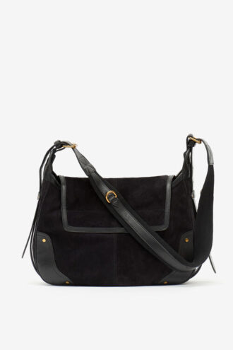 Sierra suède leren messenger bag