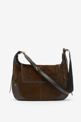 Sierra suède leren messenger bag