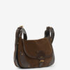 Sierra suède leren messenger bag