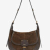 Sierra suède leren messenger bag