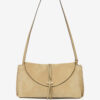 Silao gevlochten suède kalfsleren clutch