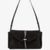 Silao gevlochten suède kalfsleren clutch