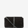 Silao gevlochten suède kalfsleren clutch