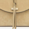 Silao gevlochten suède kalfsleren clutch