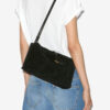 Silao gevlochten suède kalfsleren clutch
