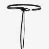 Silvia leren en metalen riem
