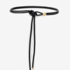 Silvia leren en metalen riem