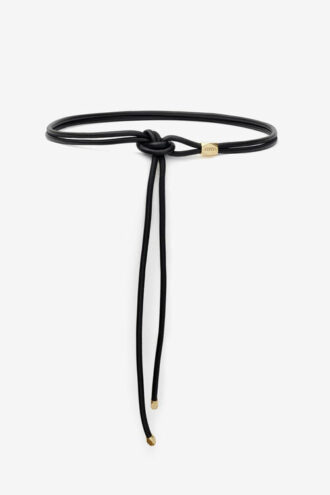 Silvia leren en metalen riem