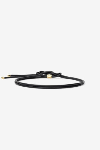 Silvia leren en metalen riem
