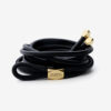 Silvia leren en metalen riem