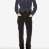 Sima bedrukte zijden blouse