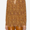 Sima bedrukte zijden blouse