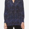 Sima bedrukte zijden blouse