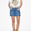 Stessy korte denimrok