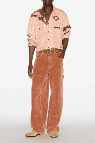 Suli Tie-Dyed geruit overhemd