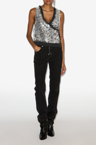 Tahina vest met pailletten
