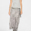 Taomi geribbeld katoenen T-shirt met korte mouwen