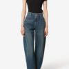 Taomi geribbeld katoenen T-shirt met korte mouwen