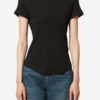 Taomi geribbeld katoenen T-shirt met korte mouwen
