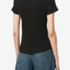 Taomi geribbeld katoenen T-shirt met korte mouwen