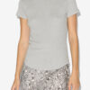 Taomi geribbeld katoenen T-shirt met korte mouwen
