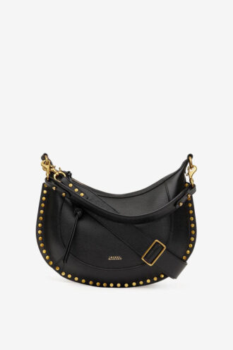 Tas van generfd leer met studs Naoko