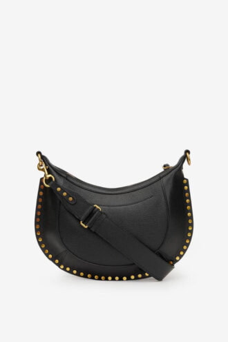 Tas van generfd leer met studs Naoko