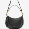 Tas van generfd leer met studs Naoko