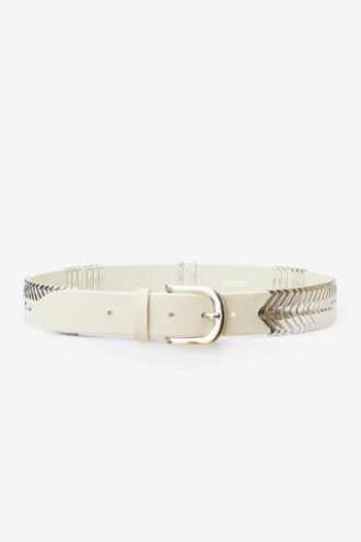 Tehora leren riem met gesp