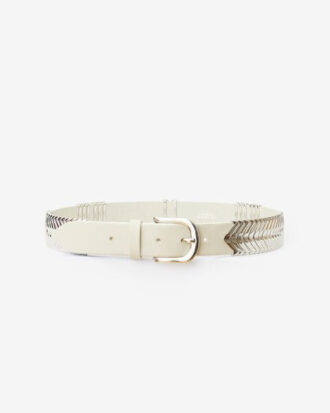 Tehora leren riem met gesp