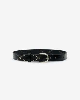 Telly leren riem versierd met studs