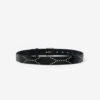 Telly leren riem versierd met studs