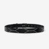 Telly leren riem versierd met studs