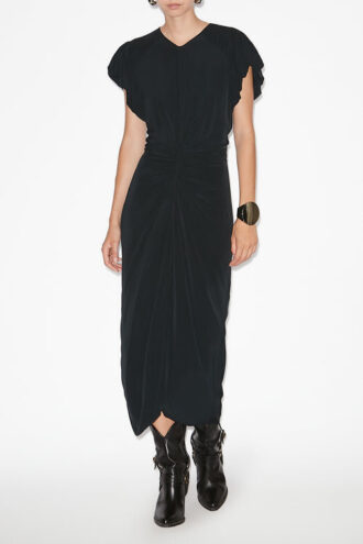 Terena effen midi-jurk