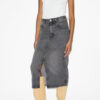 Tilauria midi-rok in fijne denim
