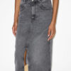 Tilauria midi-rok in fijne denim