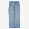 Tilauria midi-rok in fijne denim