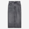 Tilauria midi-rok in fijne denim