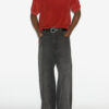 Vafko fluwelen poloshirt
