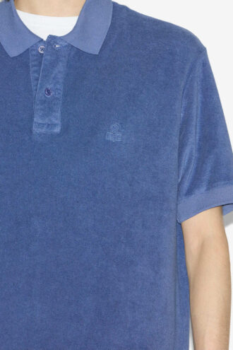 Vafko fluwelen poloshirt