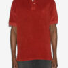 Vafko fluwelen poloshirt